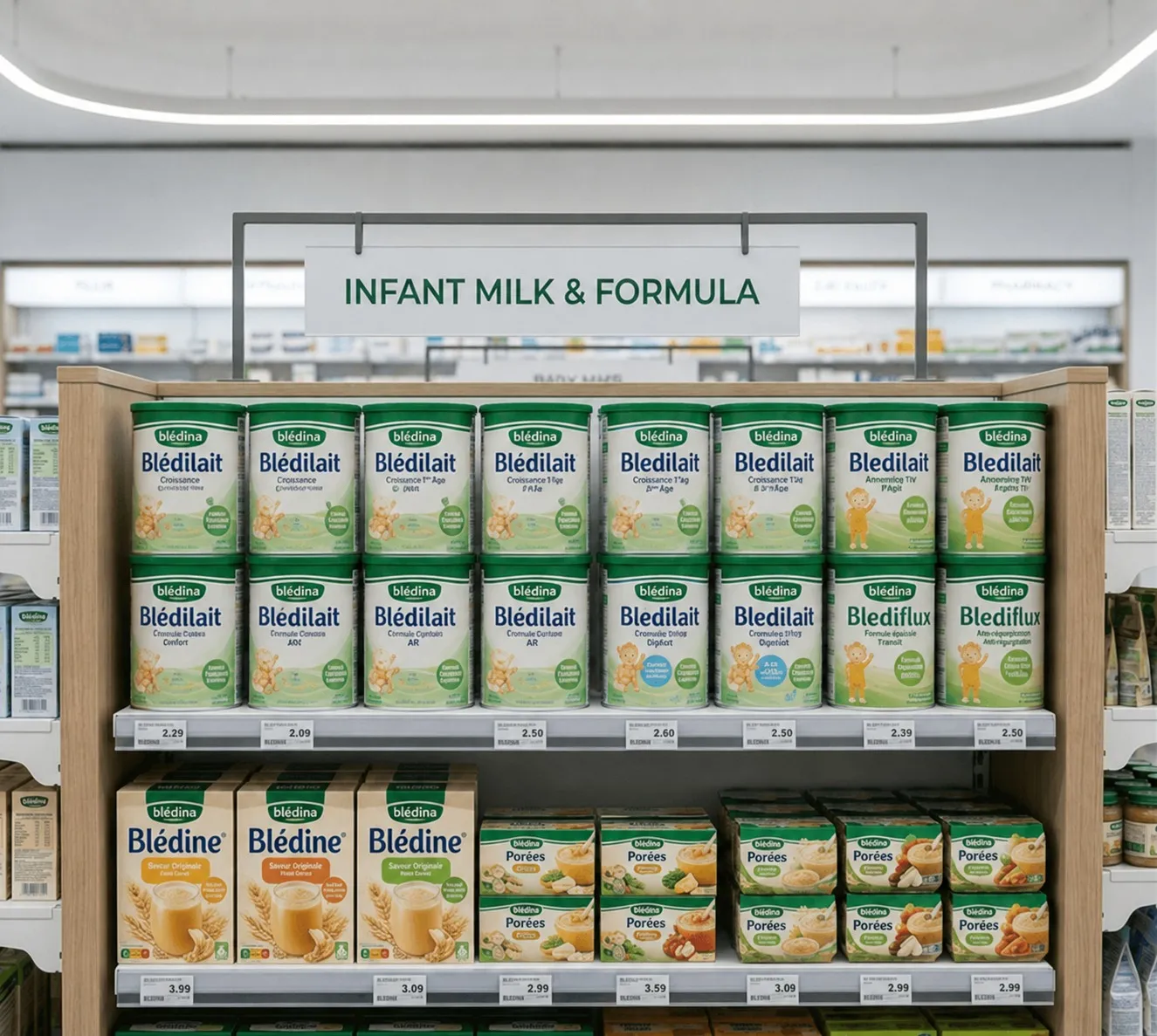 Beldina Products on Shelf